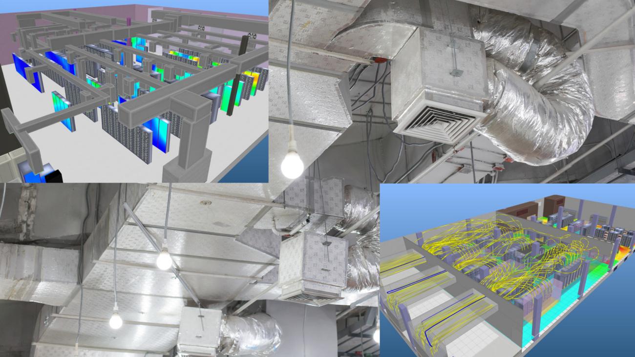 datacenter air flow ceiling